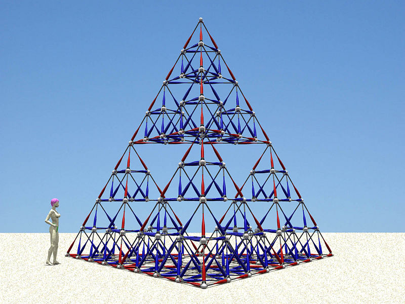 gwenbeads: Bat Country: A Sierpinski Tetrahedron Jungle Gym